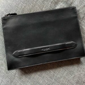 Coach Black Manhattan Pouch